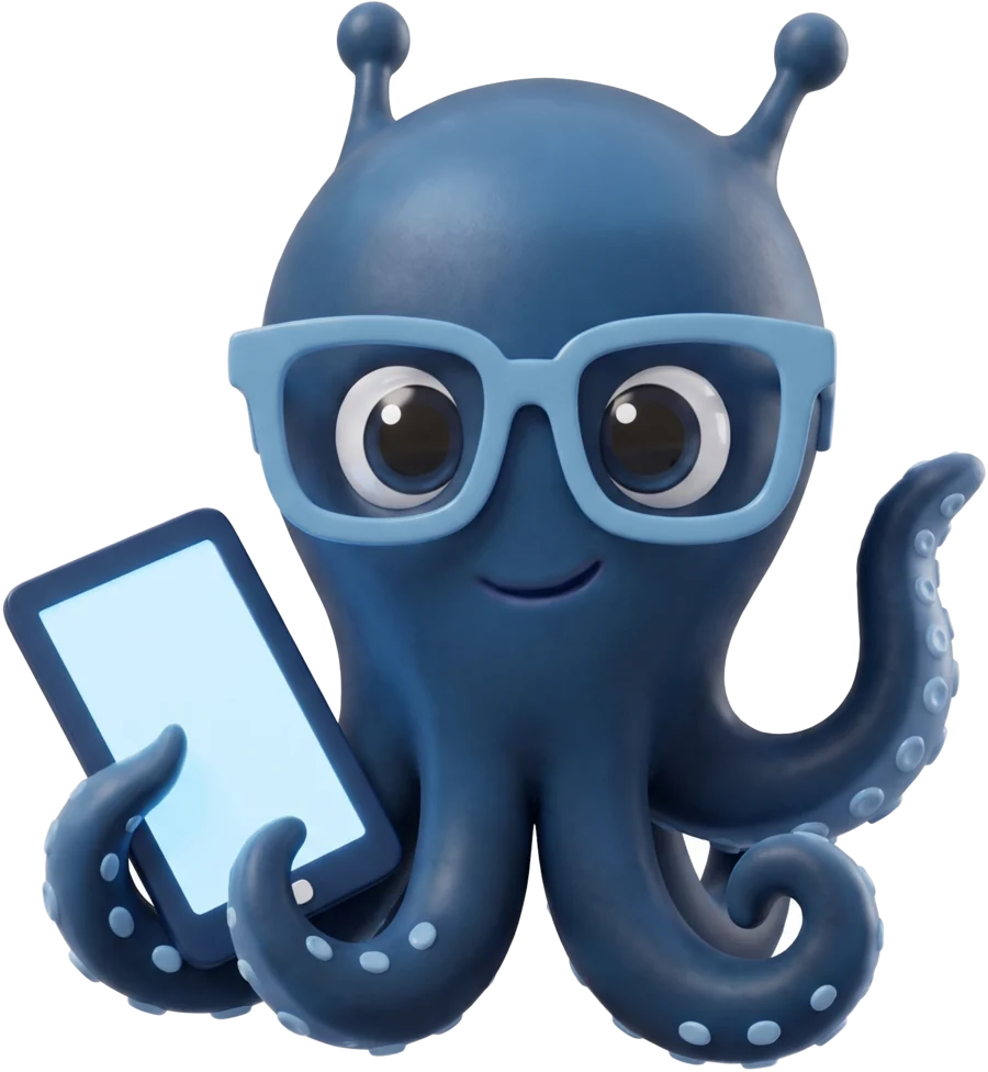 Aitor, el pulpo de Octupus, saluda